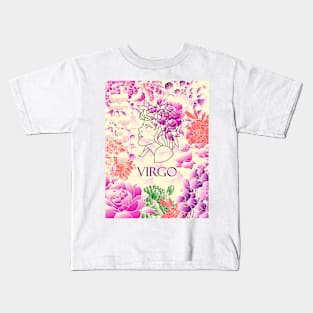 Virgo Zodiac Lavendar Fantasy Horoscope Design Kids T-Shirt